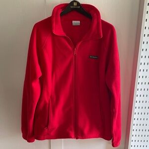 Columbia Vibrant Red Full-Zip Fleece